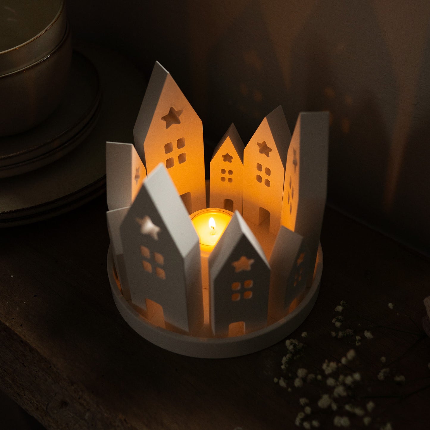 Hygge Dekoteller Gemütlichkeit