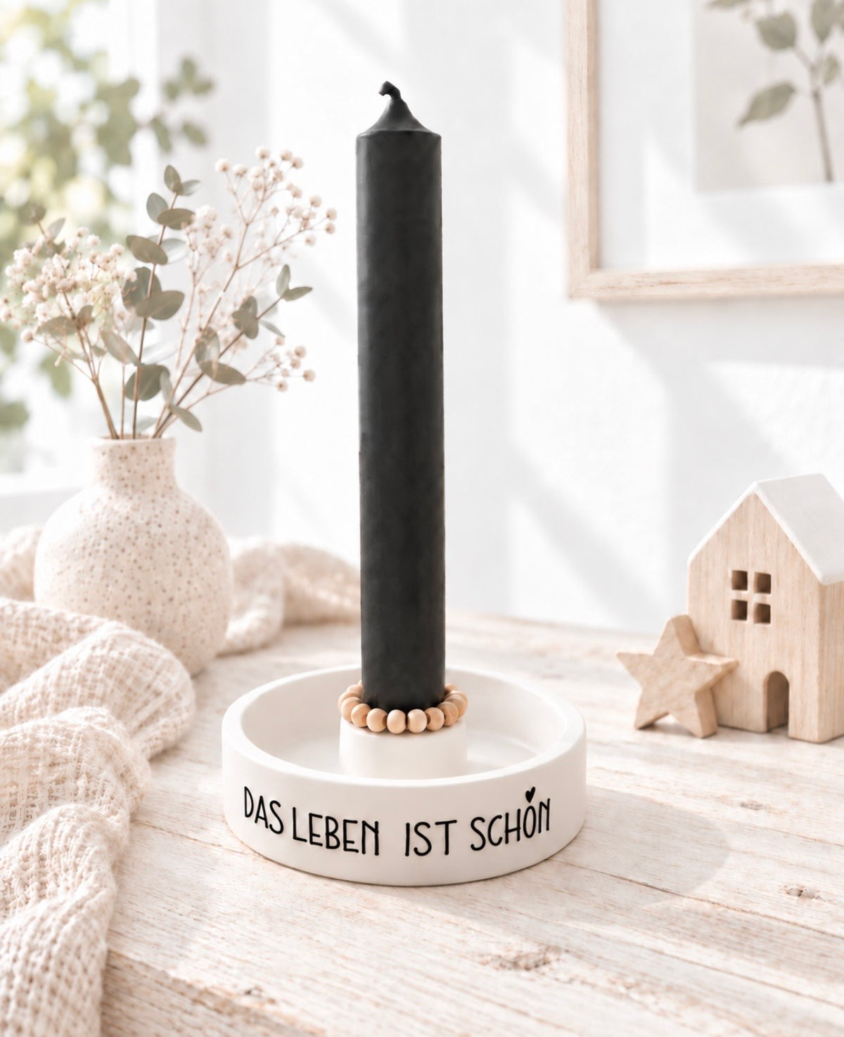 Hygge Kerzentekller Das Leben ist schön