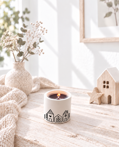 Hygge Kerzenhalter Weihnachtsstadt
