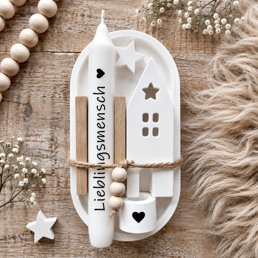 Hygge Kerzenteller Lieblingsmensch