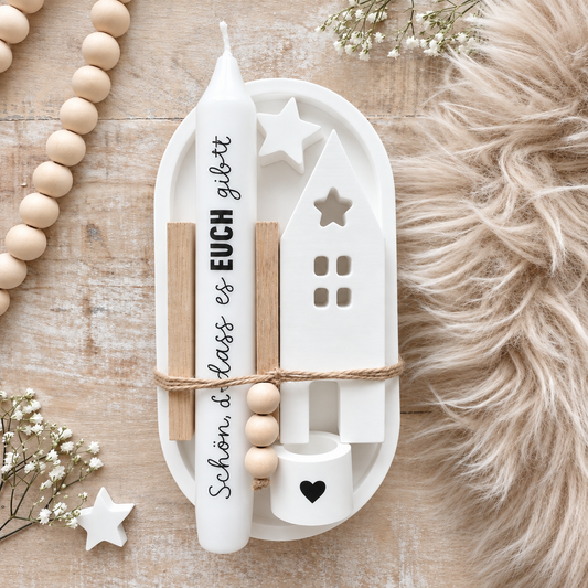 Hygge Kerzenteller Dankbarkeit