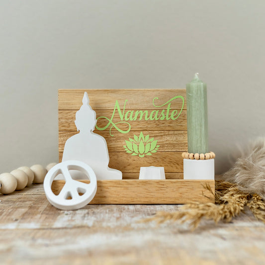 Kerzenhalter Namaste Salbei