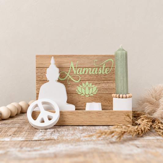 Kerzenhalter Namaste Salbei