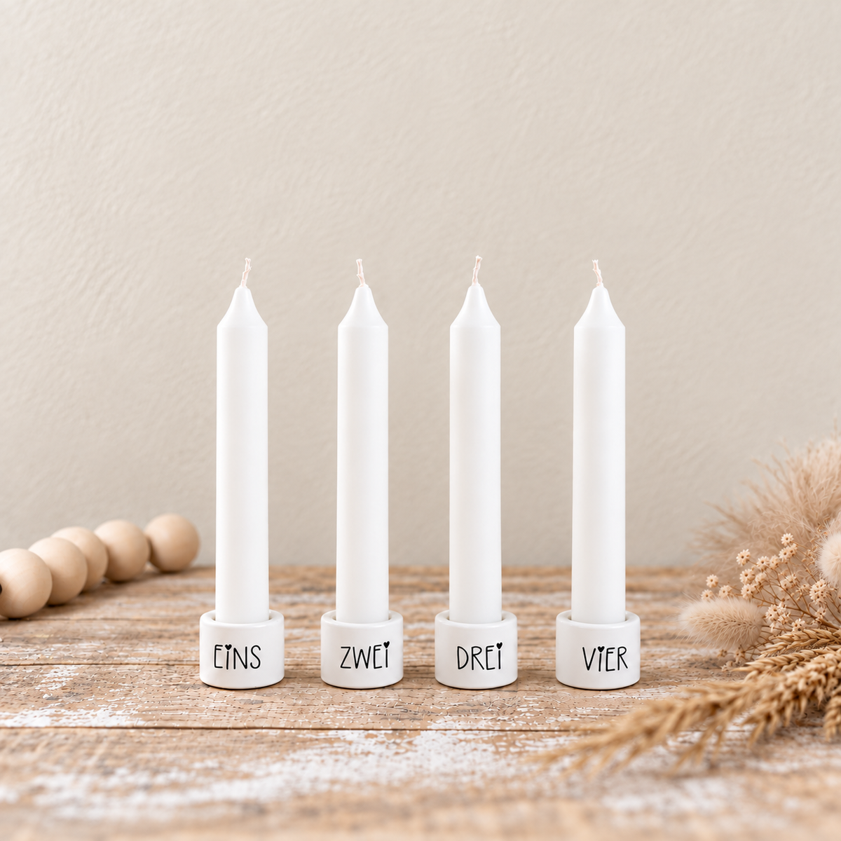Kerzenhalter Advent mit Stabkerzen