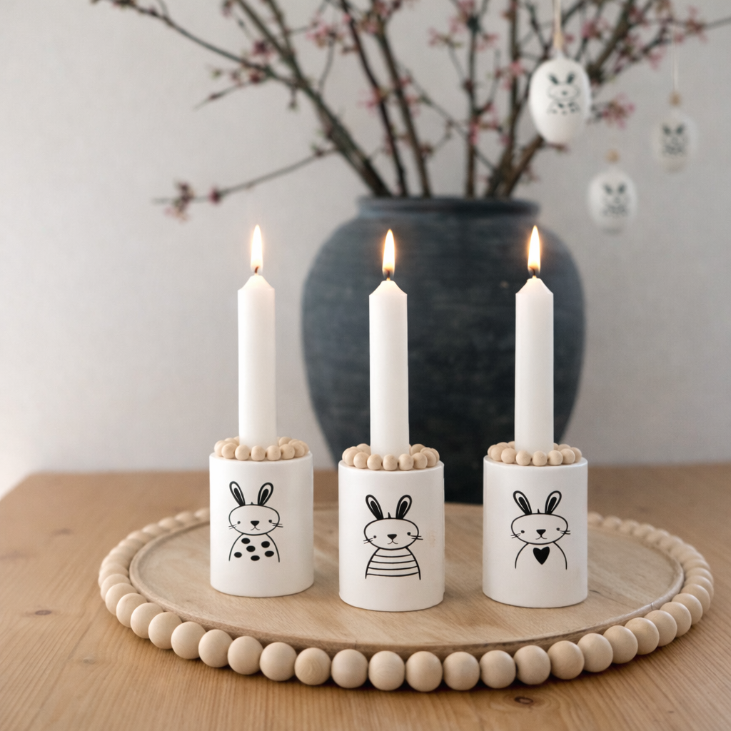 Kerzenhalter Hasen Ostern
